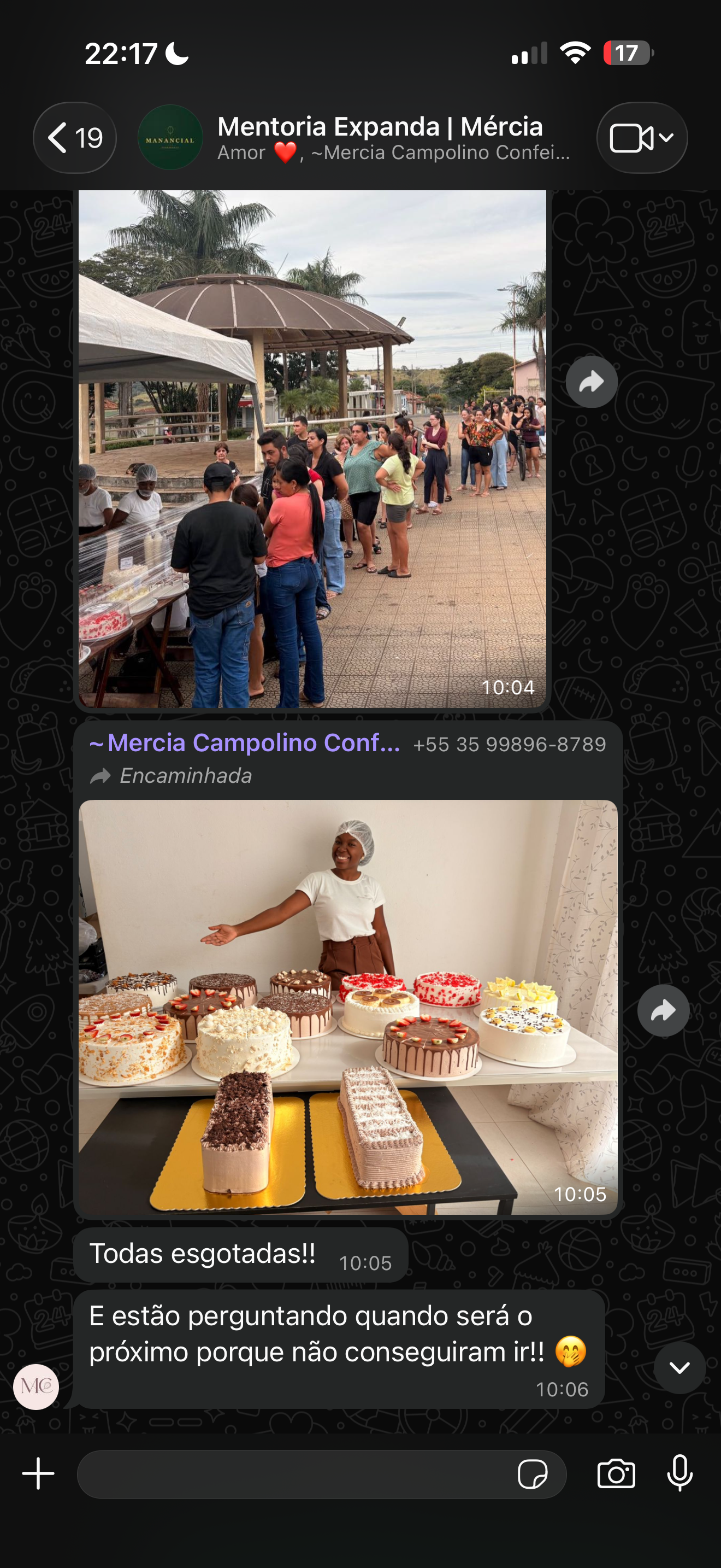 Mércia: esgotou toda a produção de bolos